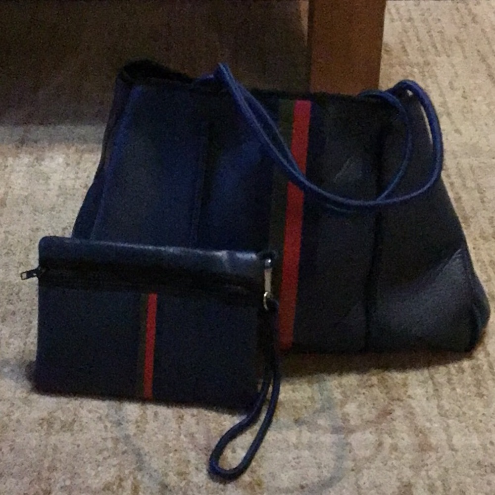 Haute Shore Greyson Neoprene Tote Bag with Pouch
